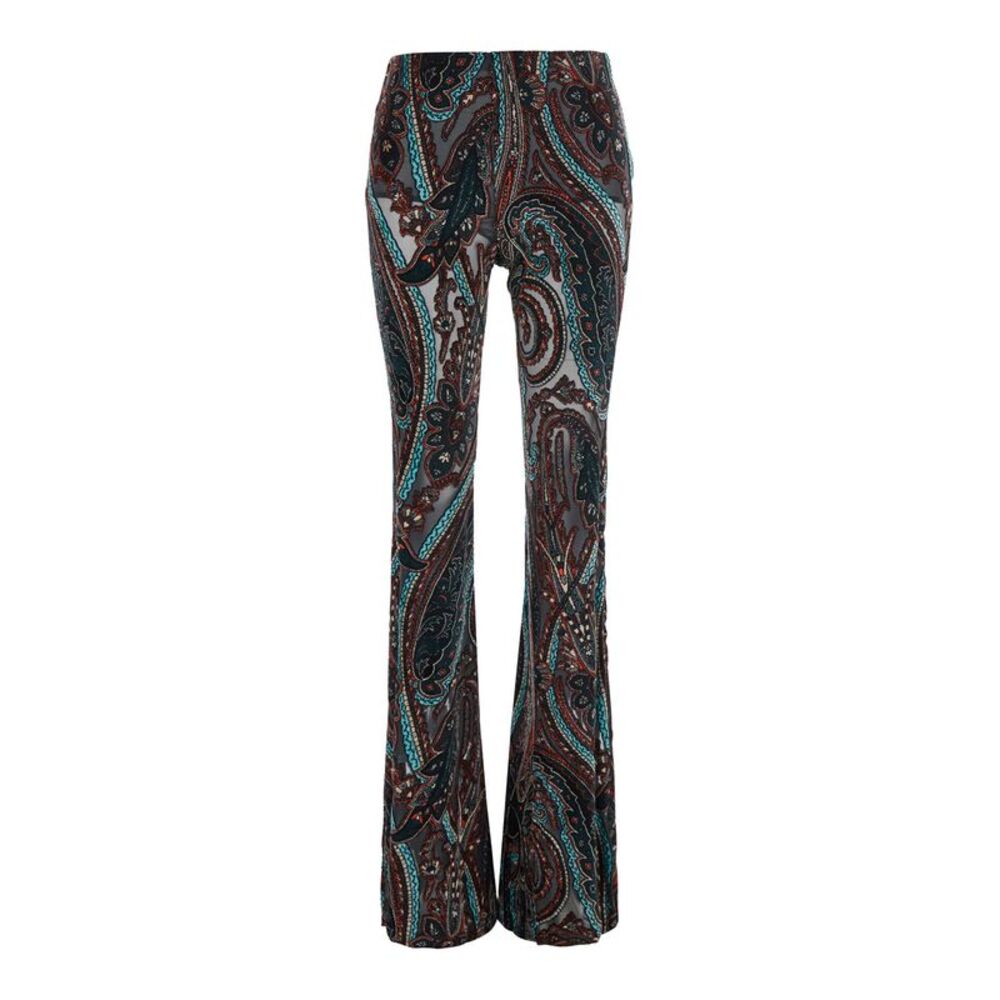 Etro Women High-Waisted Devorè Pants With Pockets Multicolor Women